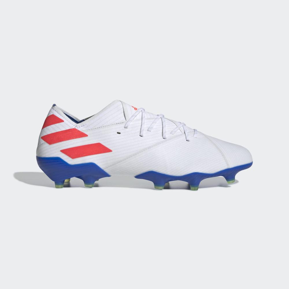 Ghete Fotbal Adidas Nemeziz Messi 19.1 Firm Ground Barbati Romania - Albi/Rosii/Albastri F34402